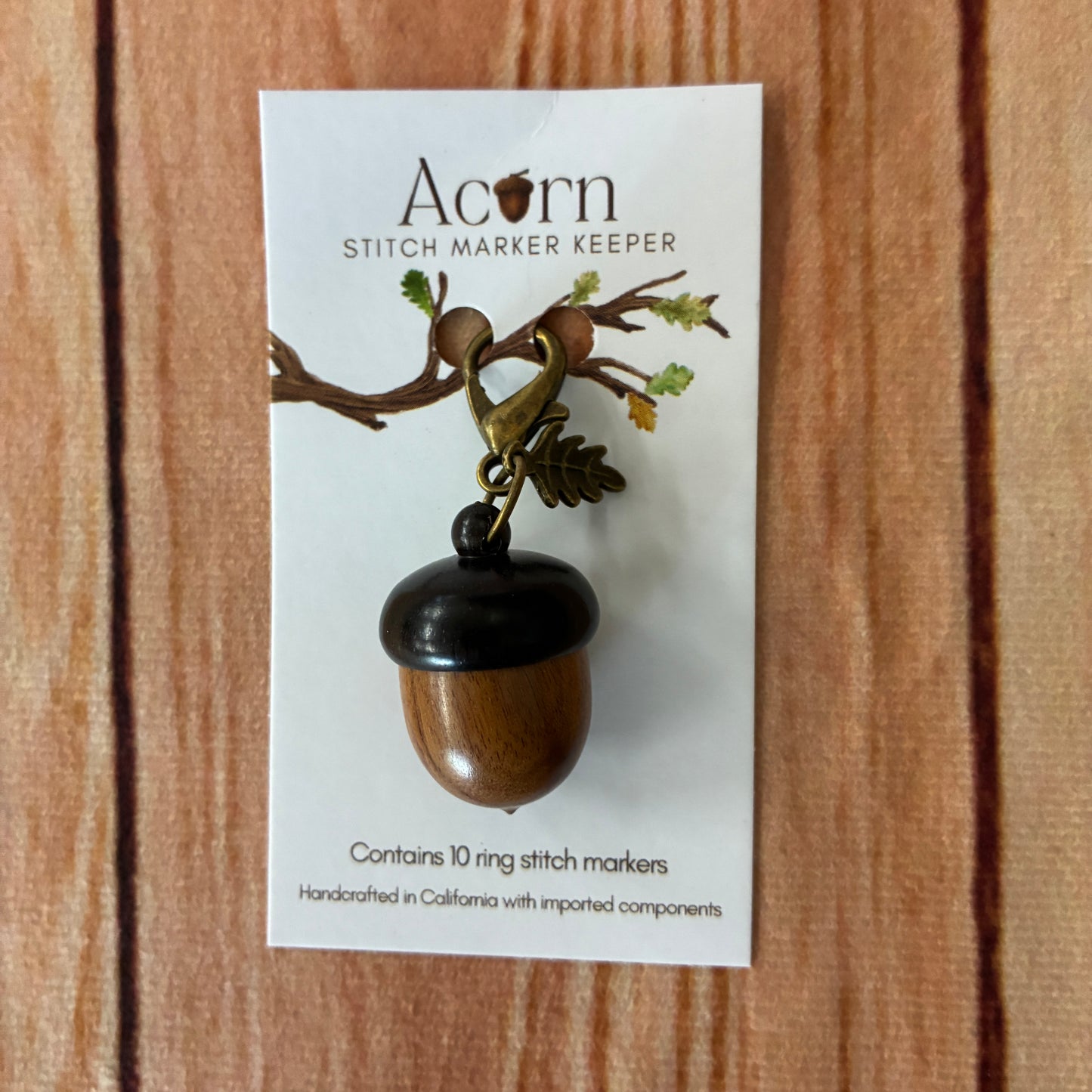 Acorn Stitch Marker Keeper