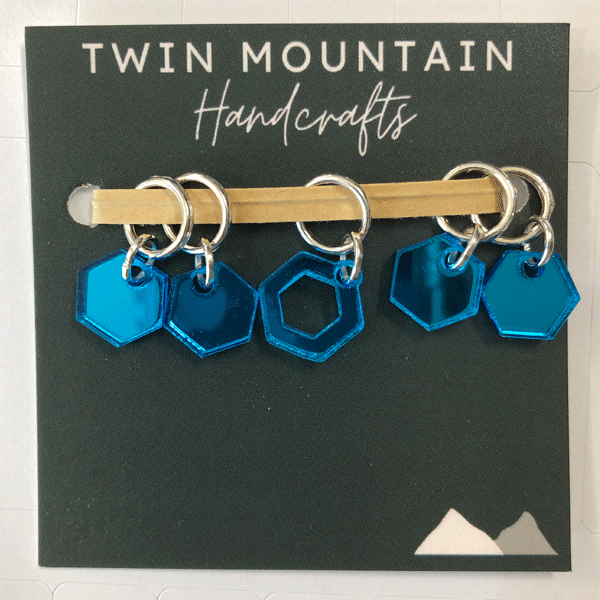 TMH Hexagon Stitch Markers (Closed Ring)