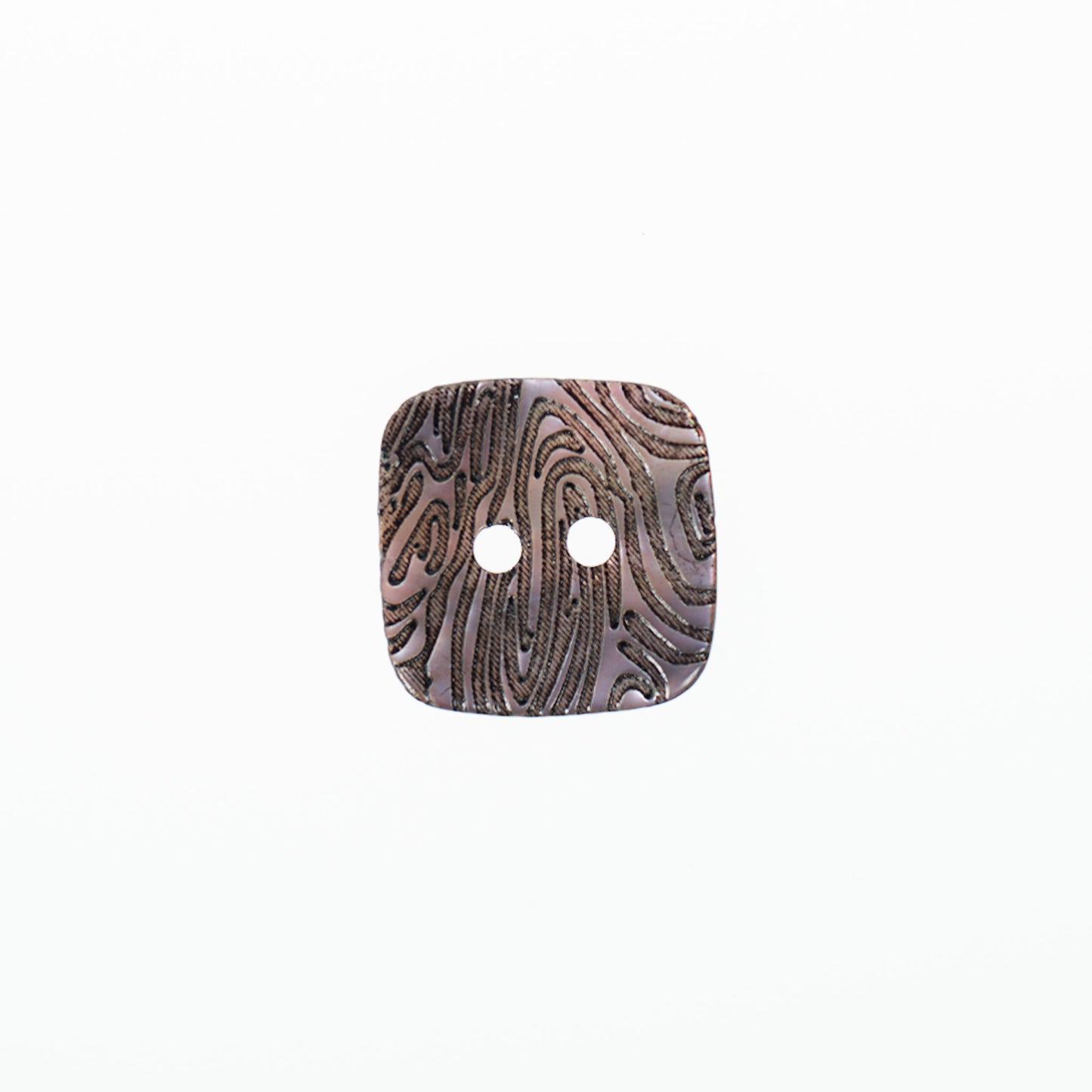Buttons, Etc. Mother of Pearl Engraved Square