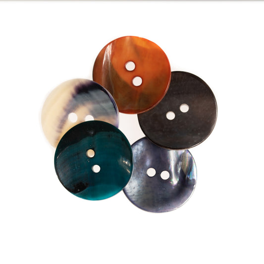 Buttons, Etc. Mother of Pearl Shell Round
