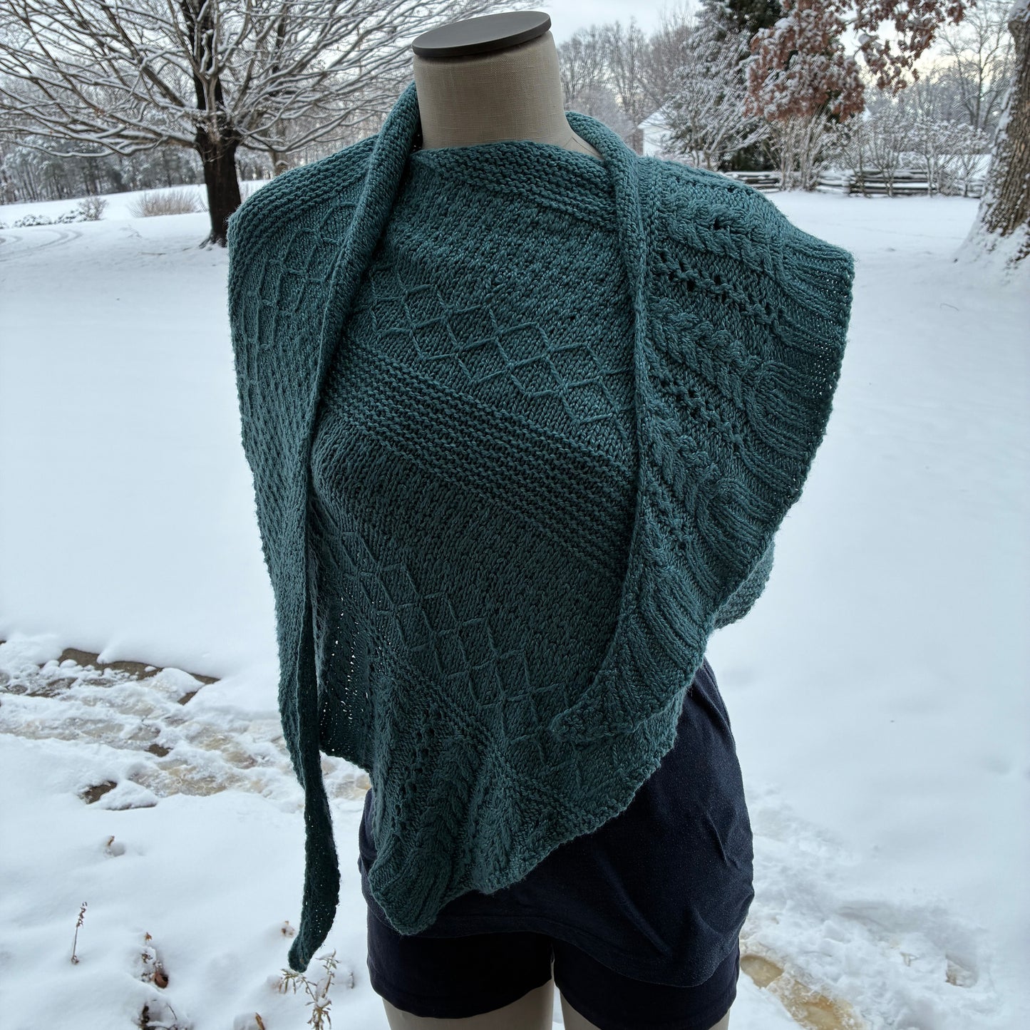 Sample - Light Teal Shawl