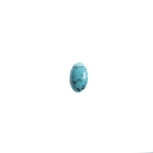 Imitation Turquoise Oval Button