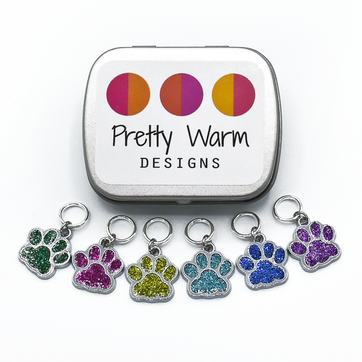 Pretty Warm Stitch Markers With Tins