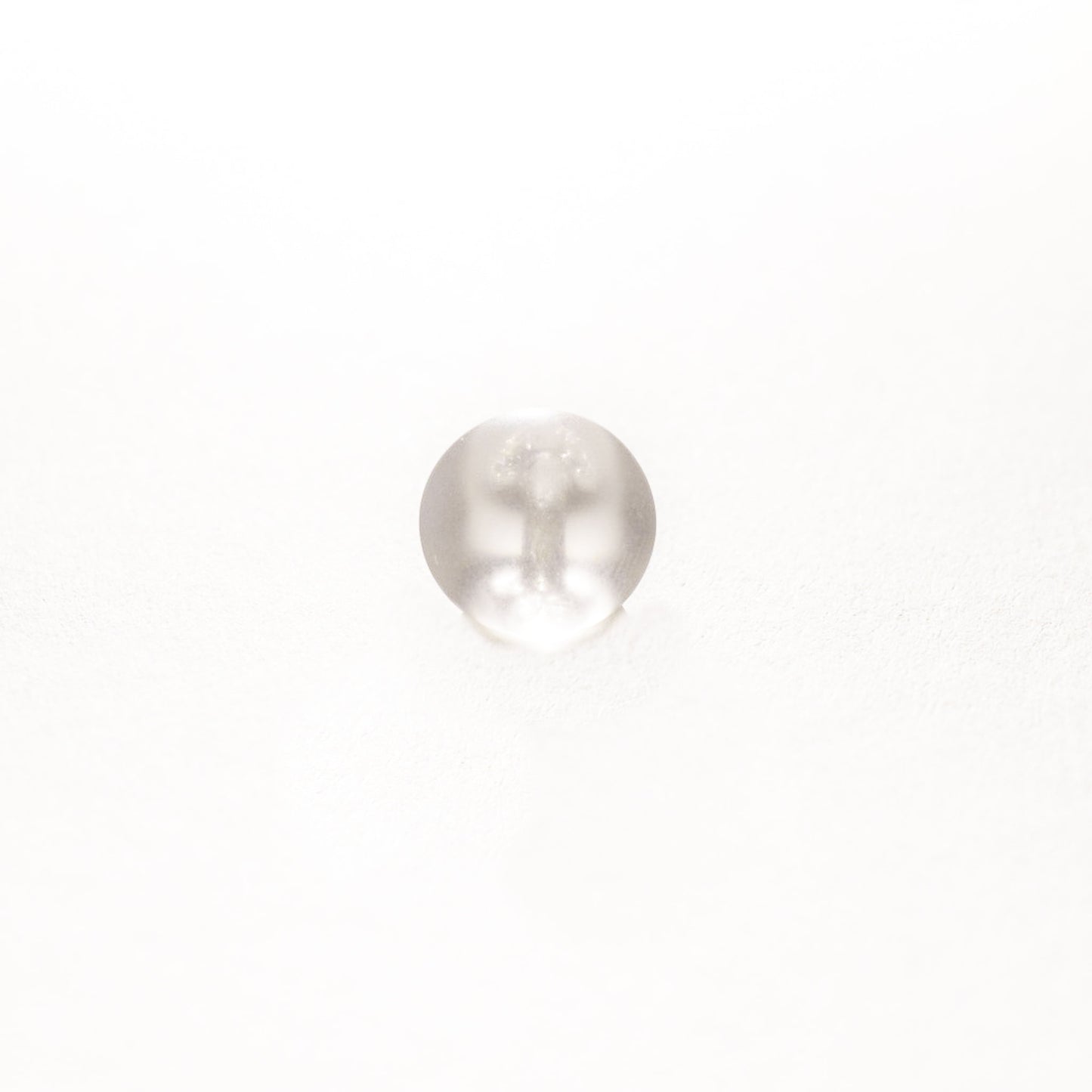 Skacel Buttons Glass Frosted Clear Dots Round