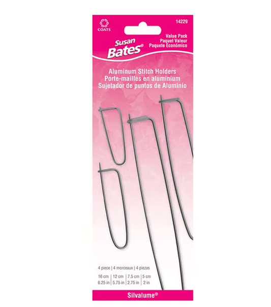 Susan Bates Aluminum Stitch Holder Set