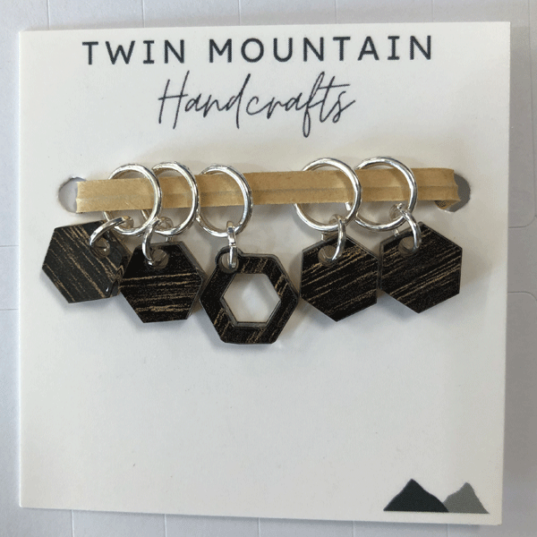 TMH Hexagon Stitch Markers (Closed Ring)
