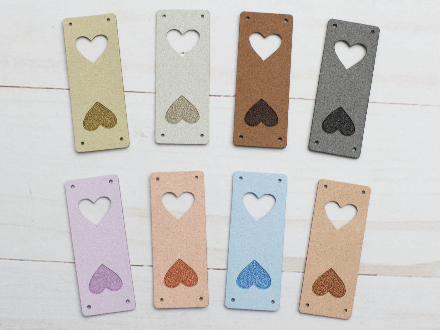 Fox & Pine Heart Fold Over Tags