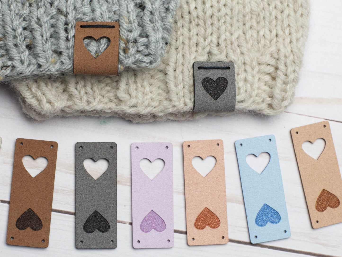 Fox & Pine Heart Fold Over Tags