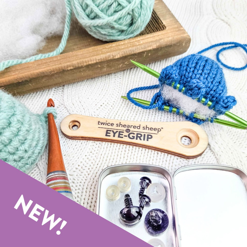 Twice Sheared Sheep Eye Grip Amigurumi Safety Eye Tool