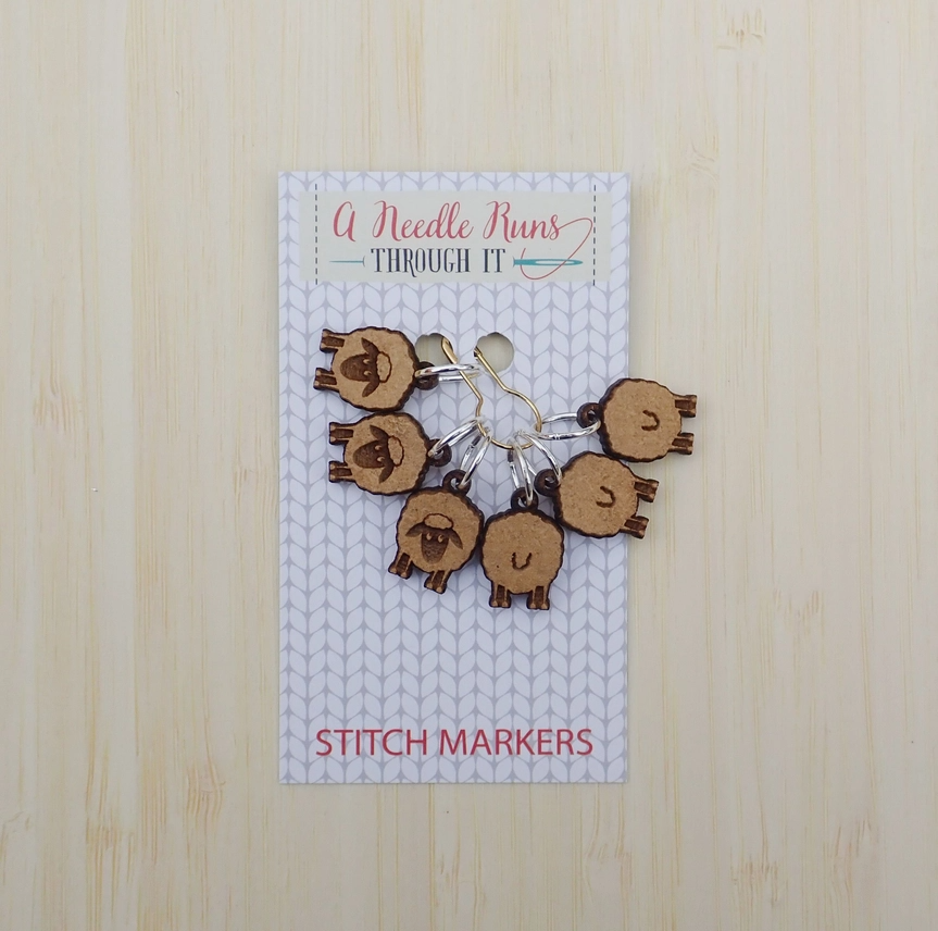 Front and Back Sheep Stitch Markers