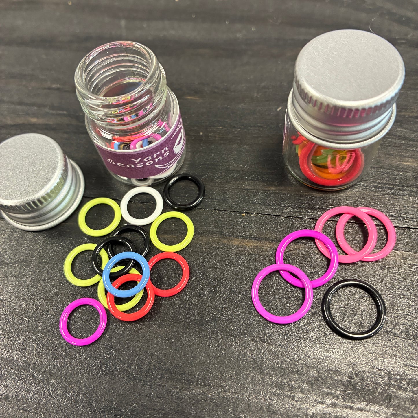 Yarn Seasons Stitch Markers in a Bottle