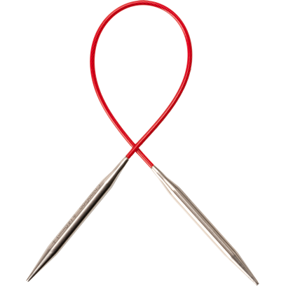 ChiaoGoo Knit Red Fixed Circular 9”