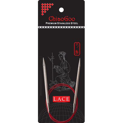 ChiaoGoo Red Lace Fixed Circular 16”