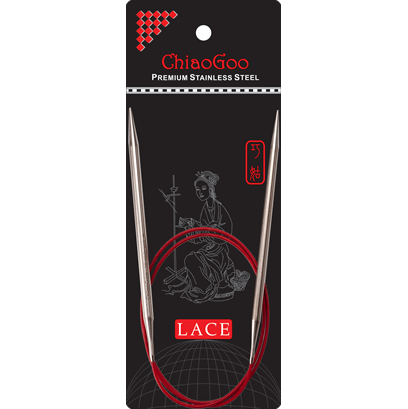 ChiaoGoo Red Lace Fixed Circular 24”