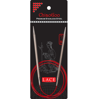 ChiaoGoo Red Lace Fixed Circular 40”