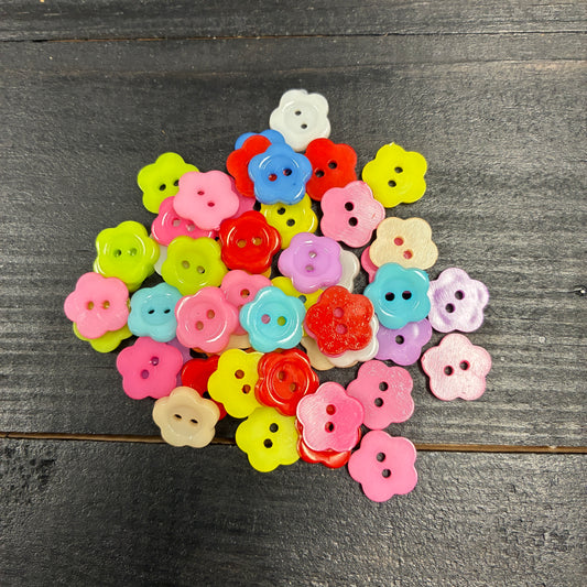 Pastel Flowers Buttons