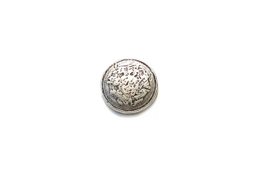 Buttons Antique Silver Metal Hammered
