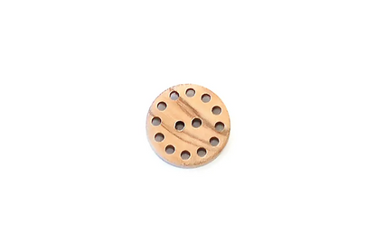Buttons Holey Edge Round