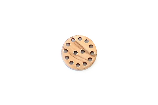 Buttons Holey Edge Round