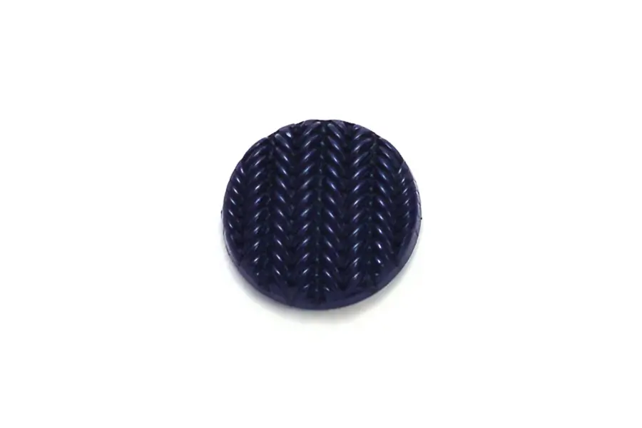 Buttons Navy Blue Stockinette Stitch