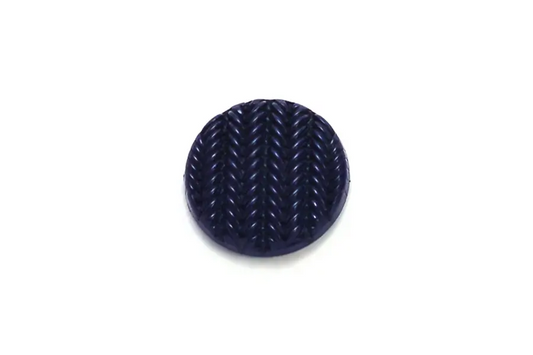 Buttons Navy Blue Stockinette Stitch
