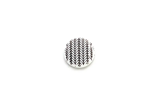 Buttons Plastic White Stockinette
