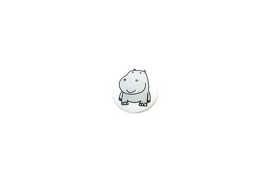 Buttons Gray Hippo