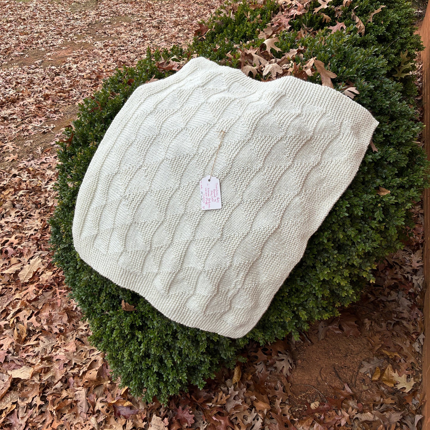 Sample - White Baby Blanket