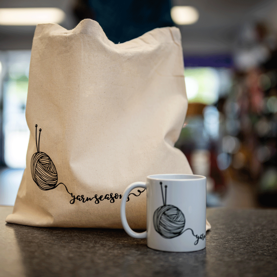 Yarn Seasons Tote and Mug