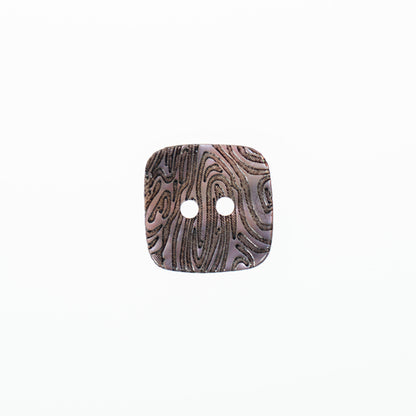Buttons, Etc. Mother of Pearl Engraved Square