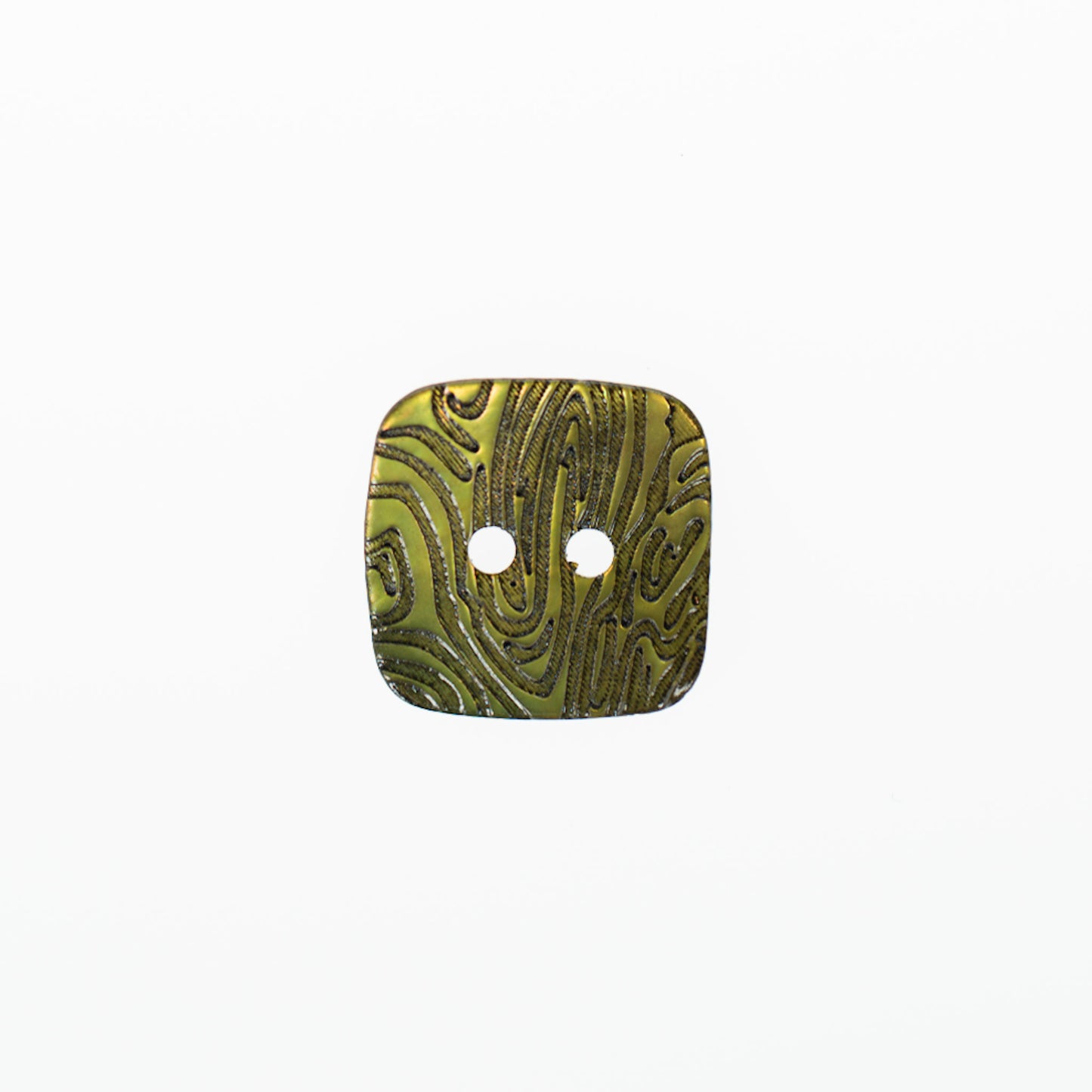 Buttons, Etc. Mother of Pearl Engraved Square