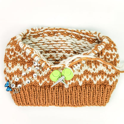 Twice Sheared Sheep Cable Locks - Circular Needle Cord Stops