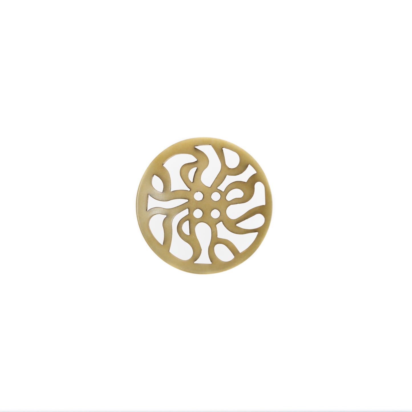 Carved Round Button
