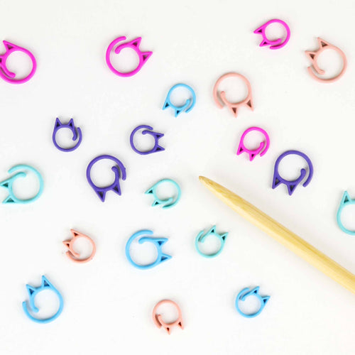 Twice Sheared Sheep Cat Clips Stitch Markers - Trunk Show*