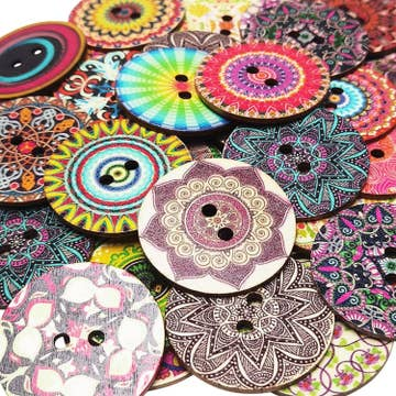 Colorful  Big Round Buttons