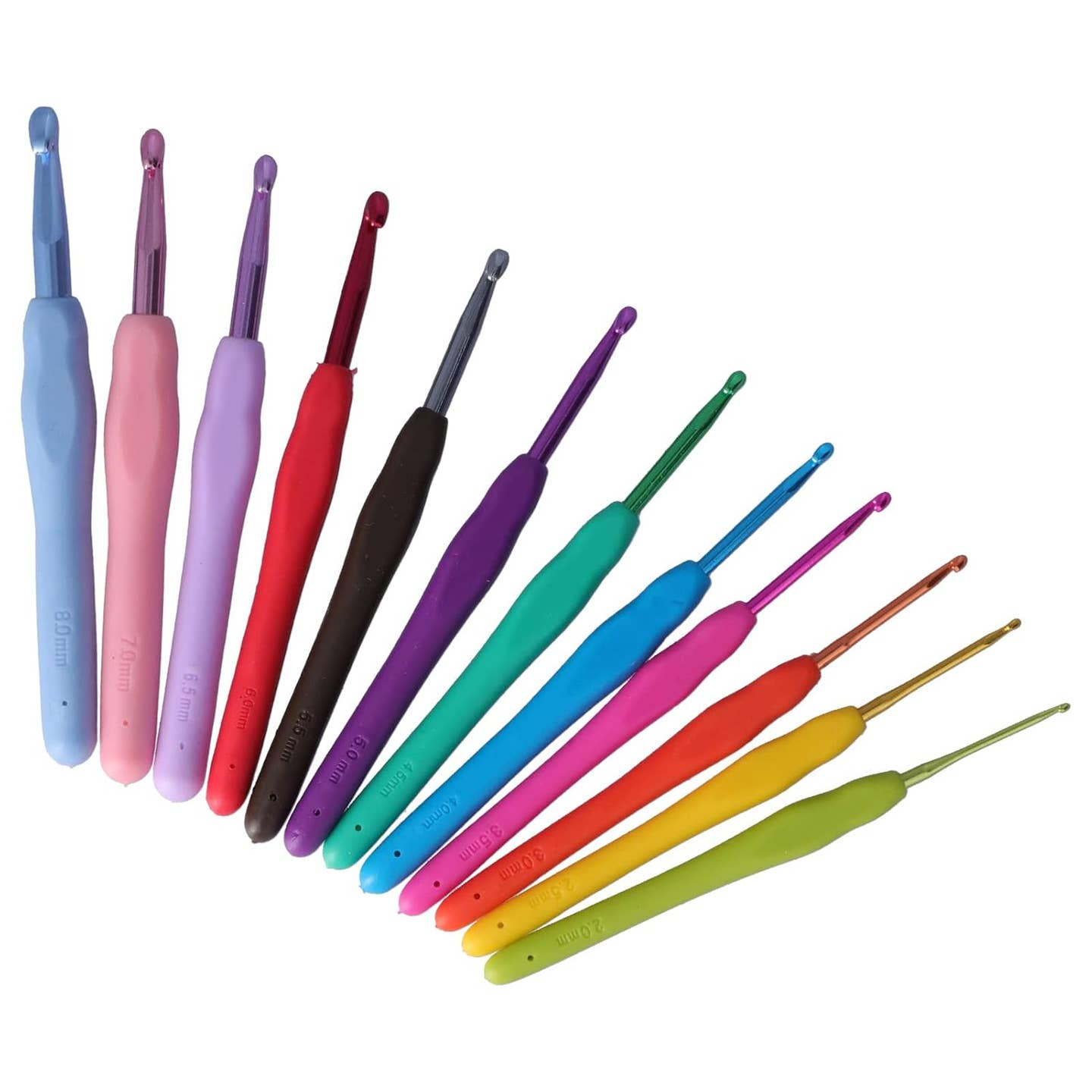 Ergonomic Crochet Hook Set with Soft Handles