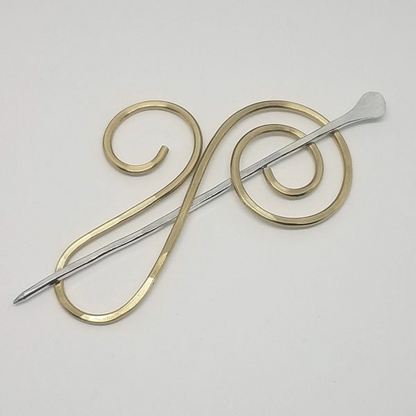 Silver Siren Shawl Pins
