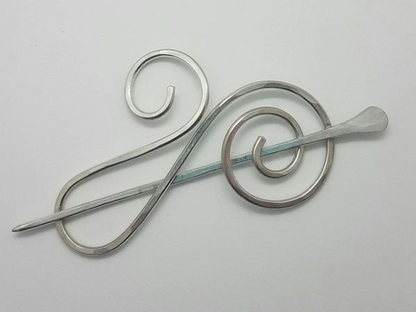 Silver Siren Shawl Pins