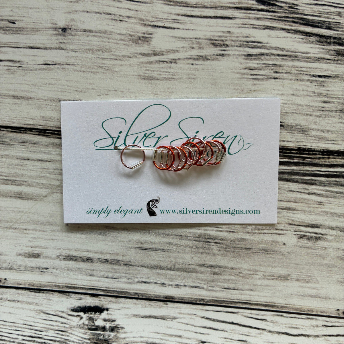 Silver Siren Stitch Markers