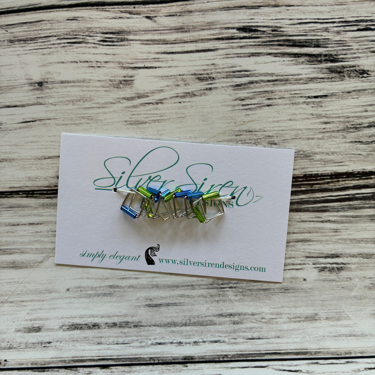 Silver Siren Stitch Markers