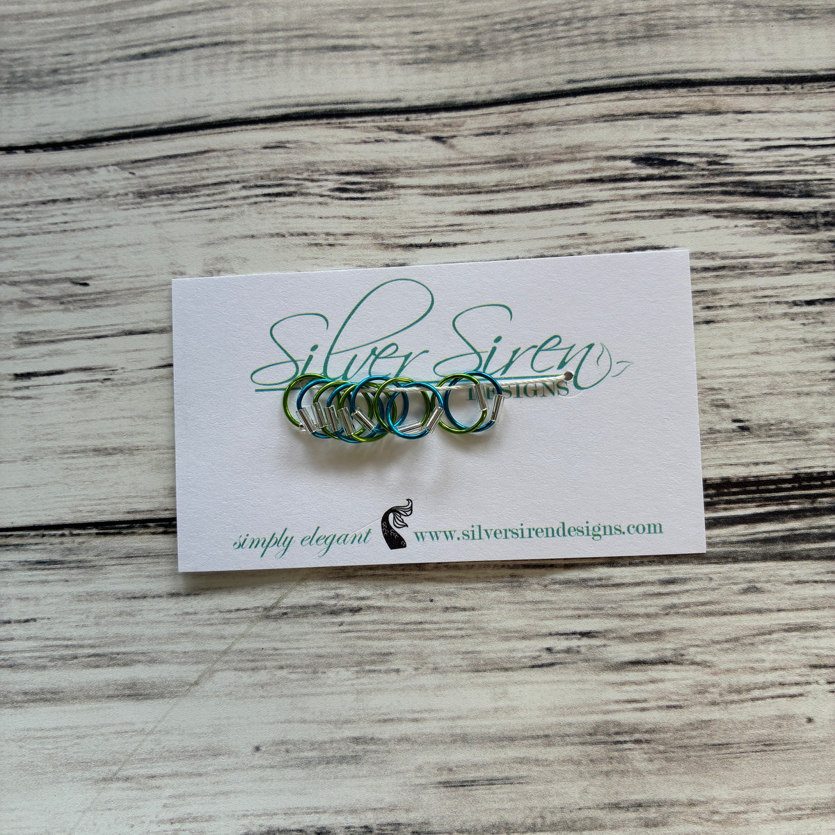 Silver Siren Stitch Markers