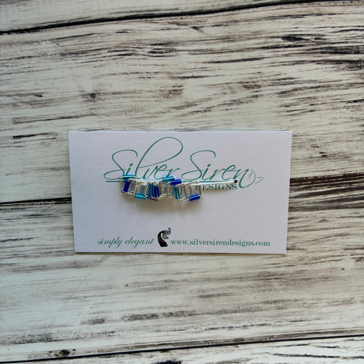 Silver Siren Stitch Markers