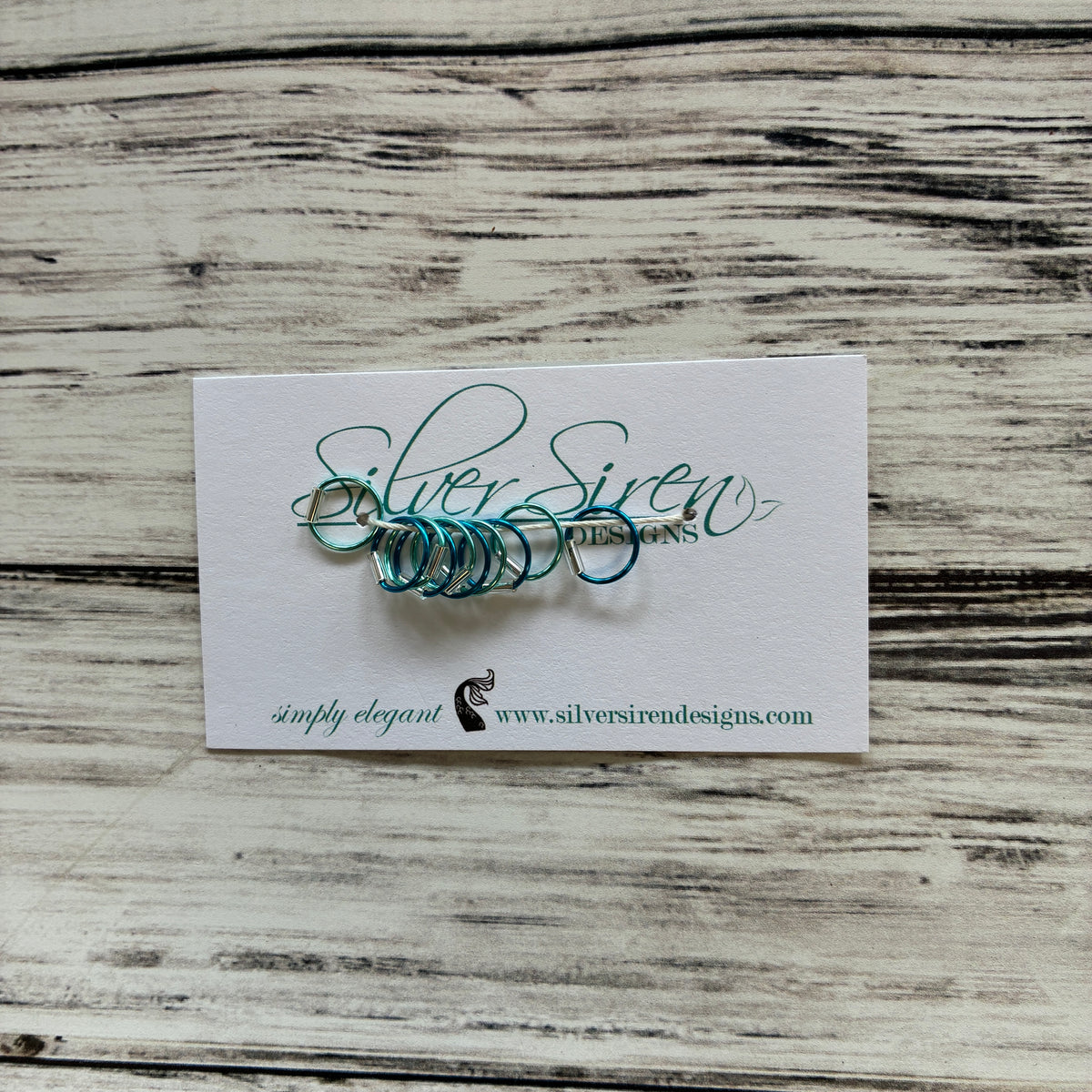 Silver Siren Stitch Markers