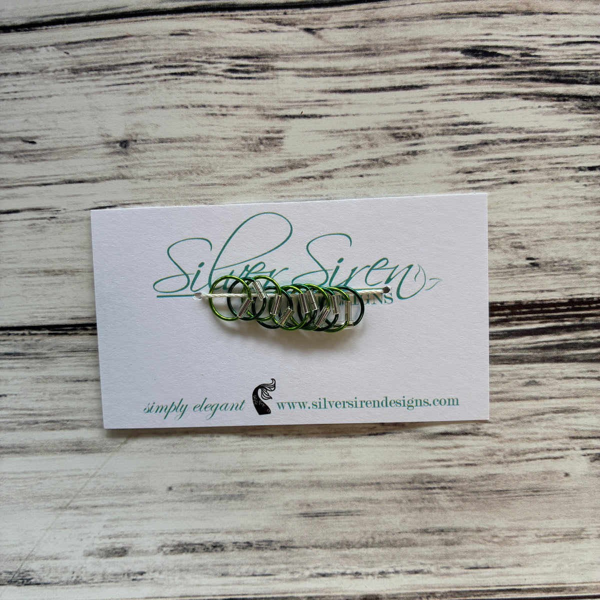 Silver Siren Stitch Markers