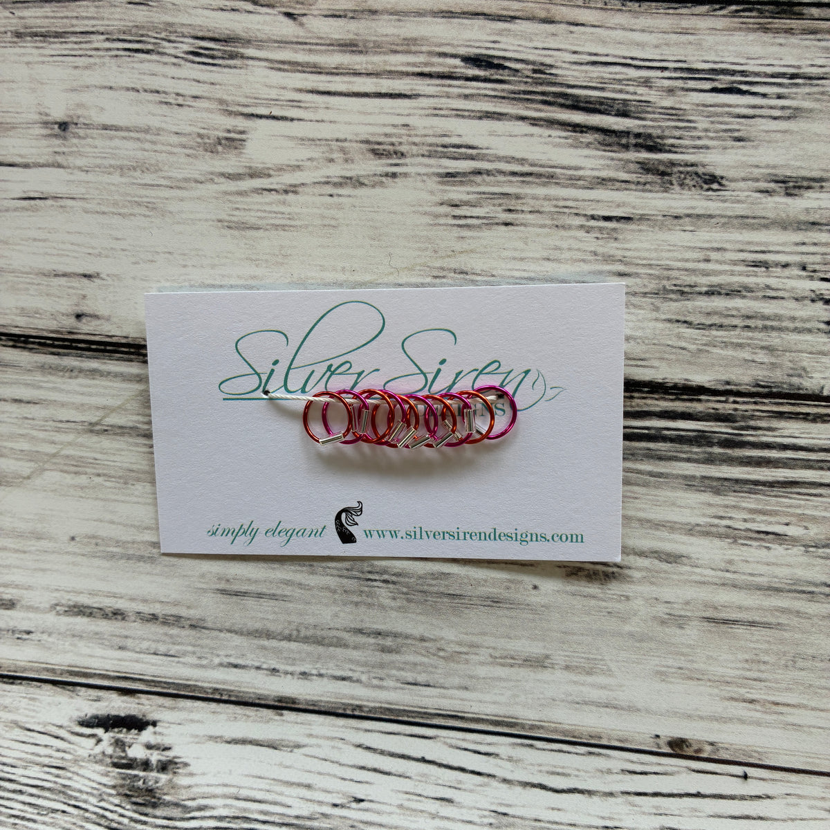 Silver Siren Stitch Markers