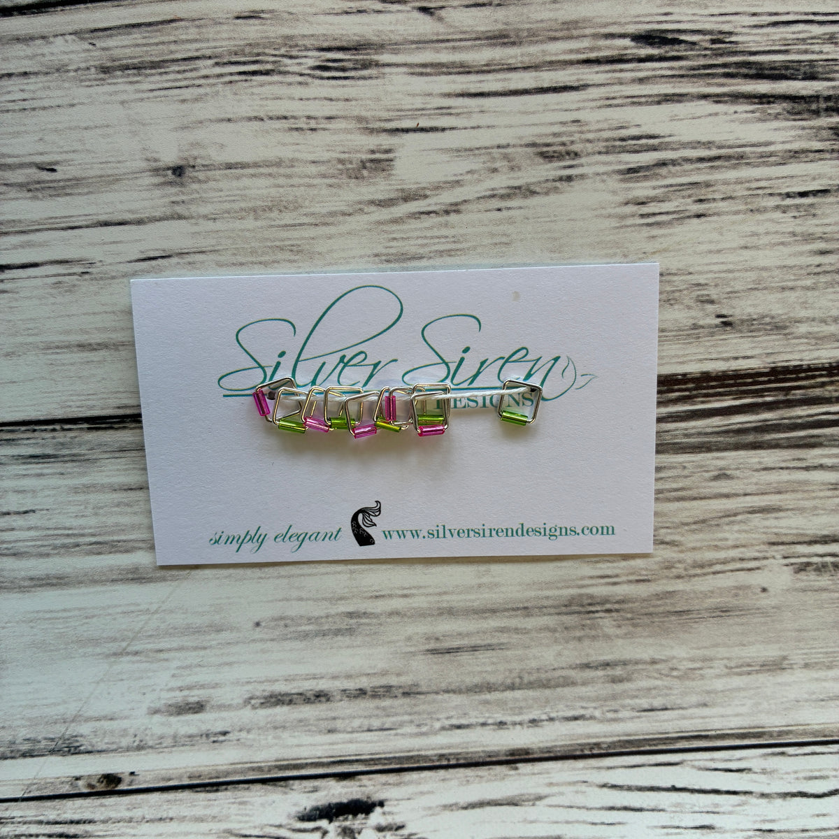 Silver Siren Stitch Markers