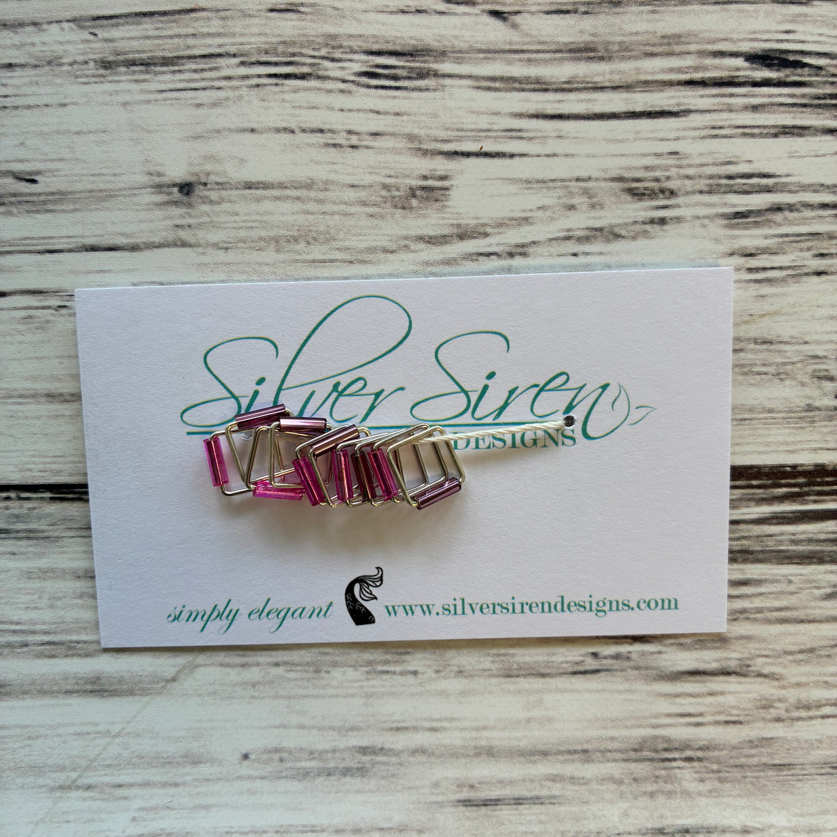 Silver Siren Stitch Markers