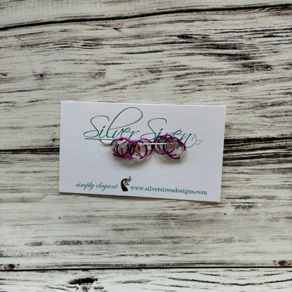 Silver Siren Stitch Markers