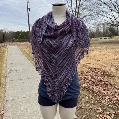 Sample - Purple Lace Shawl