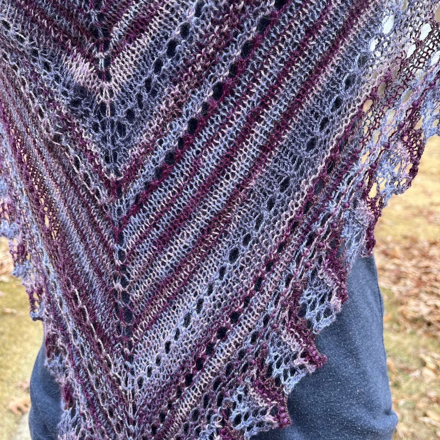 Sample - Purple Lace Shawl